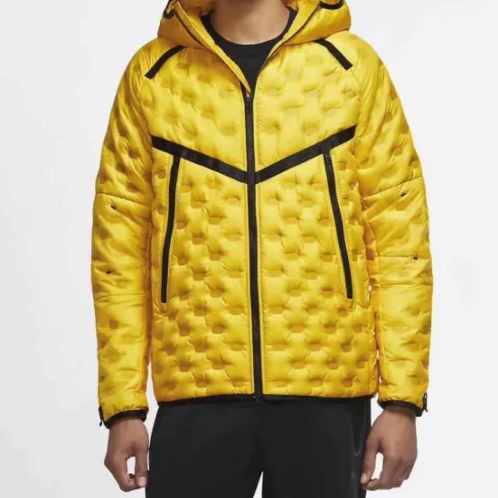 NIKE NSW TECH PACK DOWN FILL YELLOW COAT & PARKA JACKET CUS770-010 MEN’S LNWT - Picture 15 of 16